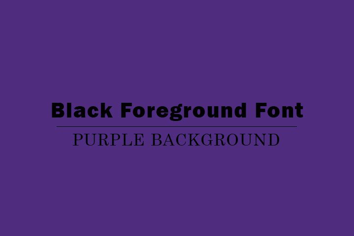 bad example purple bg black fg