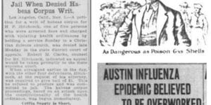 Newspaper about disease